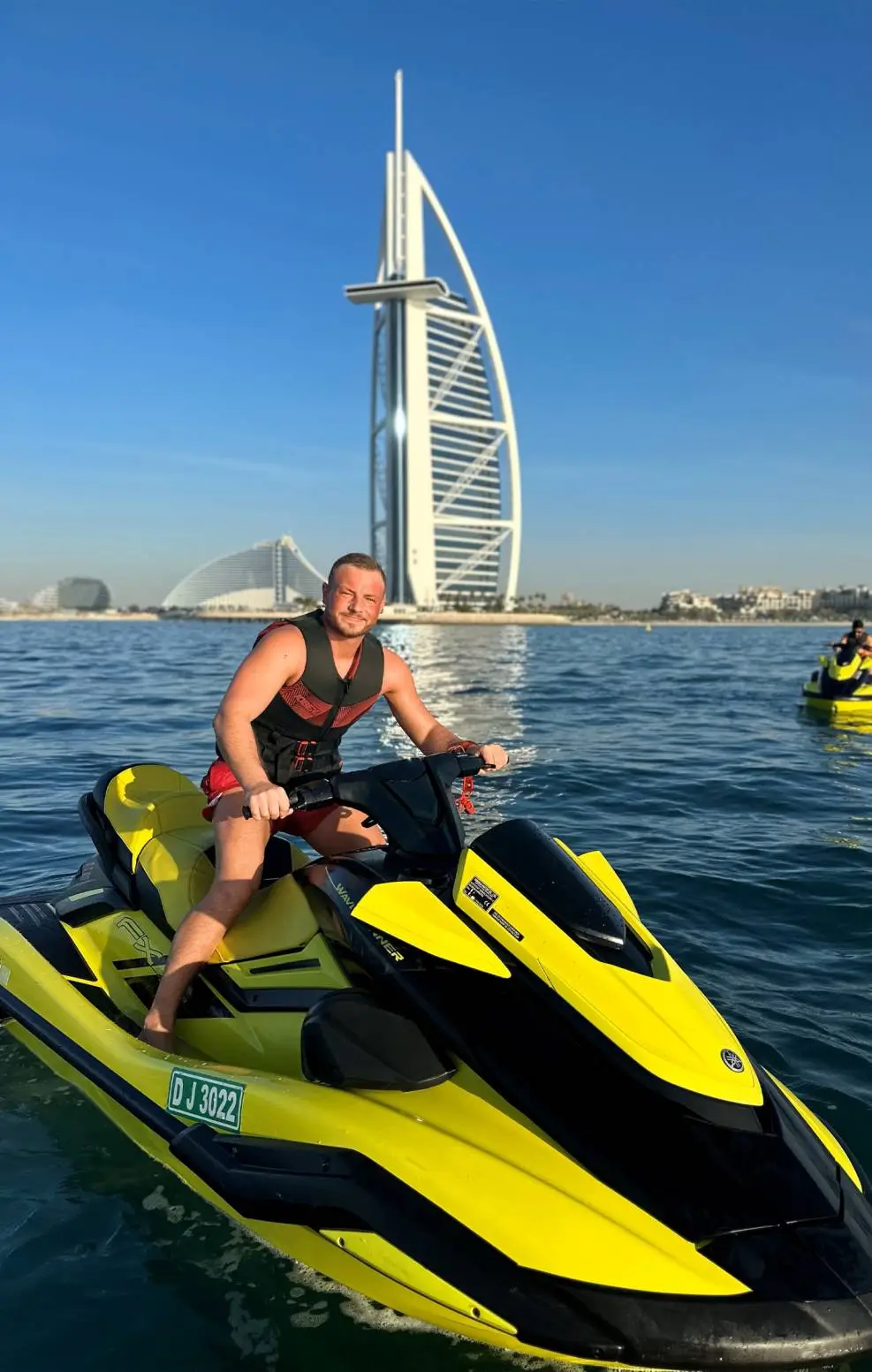 Jet Ski on Burj Al Arab Tour in the majestic waters of Dubai.