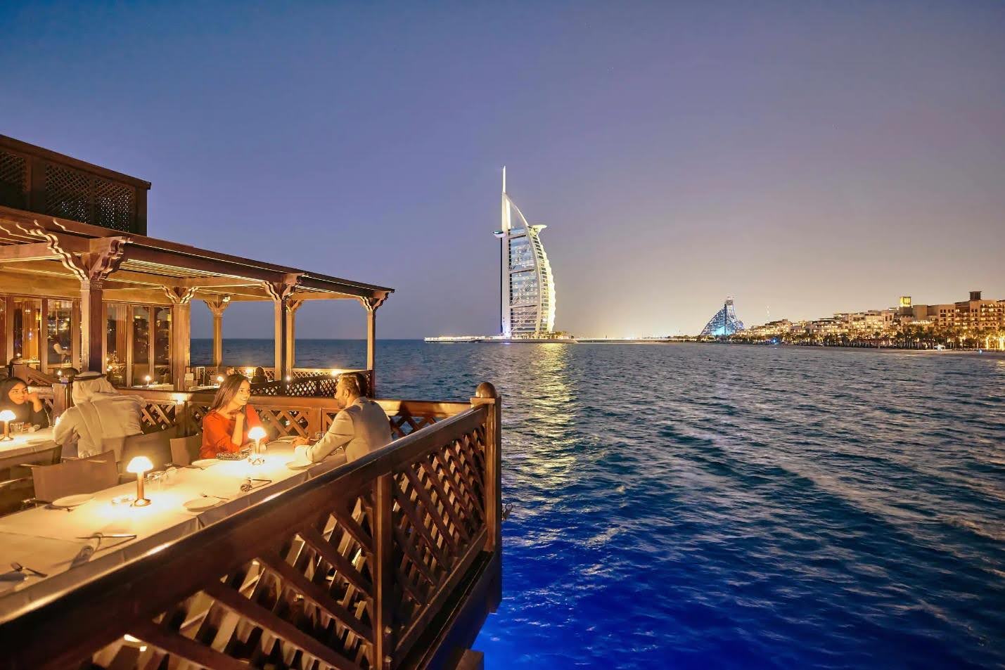 Burj al Arab view from Pierchic Restaurant